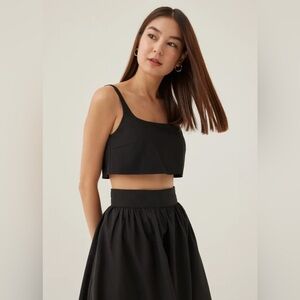 Veera Padded Cropped Tank Top - XS